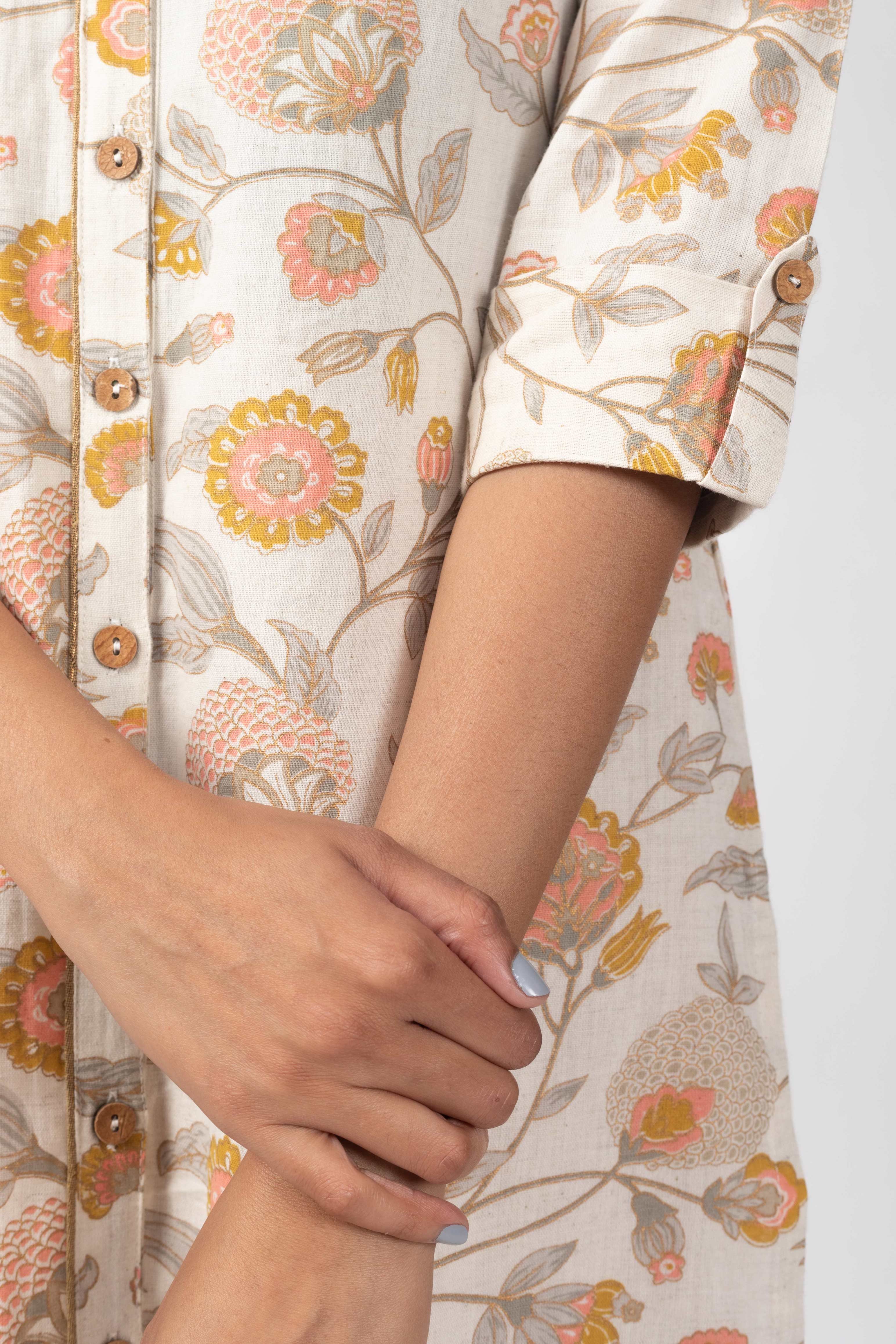 Gold printed Kurti